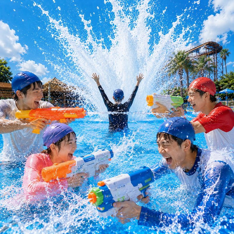 小人國 WOW 水樂園夏季玩水服裝提醒示意圖